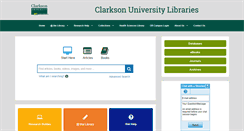 Desktop Screenshot of libguides.library.clarkson.edu