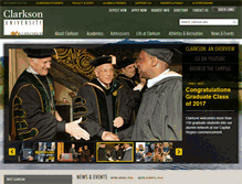 Tablet Screenshot of cu.clarkson.edu